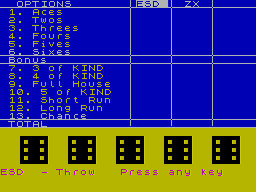 Yatzee (1984)(CP Software)